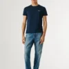 T-shirt slim fit con stampa logo T-shirt slim fit con stampa logo