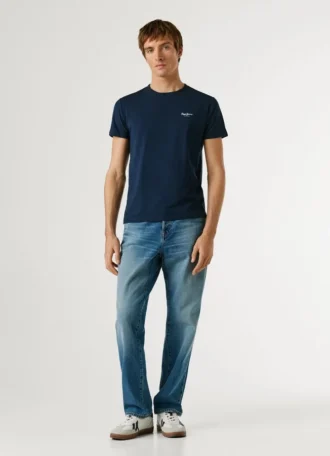 T-shirt slim fit con stampa logo