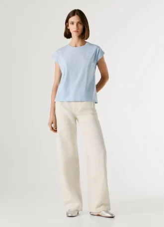 T-shirt slim fit con stampa logo