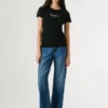 T-shirt slim fit con stampa logo T-shirt slim fit con stampa logo