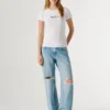 T-shirt slim fit con stampa logo T-shirt slim fit con stampa logo