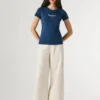 T-shirt slim fit con stampa logo T-shirt slim fit con stampa logo