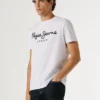 T-shirt slim fit con stampa logo T-shirt slim fit con stampa logo