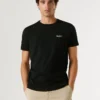 T-shirt slim fit con stampa logo T-shirt slim fit con stampa logo