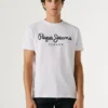 T-shirt slim fit con stampa logo T-shirt slim fit con stampa logo