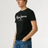 T-shirt slim fit con stampa logo T-shirt slim fit con stampa logo