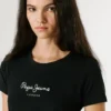 T-shirt slim fit con stampa logo T-shirt slim fit con stampa logo