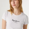 T-shirt slim fit con stampa logo T-shirt slim fit con stampa logo