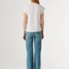 T-shirt slim fit con stampa logo