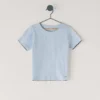 Top a girocollo in maglia pointelle Top a girocollo in maglia pointelle