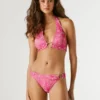 Top bikini a fiori