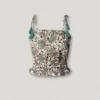 Top con spalline e stampa floreale Top con spalline e stampa floreale