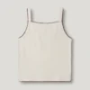 Top con spalline in maglia pointelle Top con spalline in maglia pointelle
