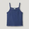 Top con spalline in maglia pointelle Top con spalline in maglia pointelle