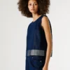 Top in denim dalla vestibilità squadrata Top in denim dalla vestibilità squadrata