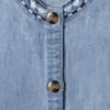 Top in denim senza maniche Top in denim senza maniche