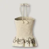 Top in lino con scollo all’americana Top in lino con scollo all’americana