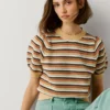 Top in maglia a righe