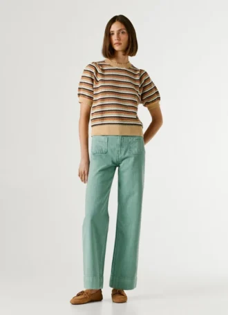Top in maglia a righe