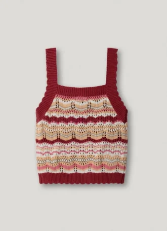 Top in maglia a righe