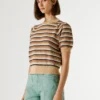 Top in maglia a righe