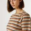 Top in maglia a righe