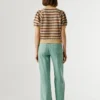 Top in maglia a righe