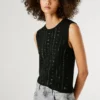 Top in maglia con paillettes Top in maglia con paillettes