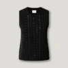 Top in maglia con paillettes Top in maglia con paillettes