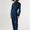 Tuta lunga in denim dalla vestibilità regolare Tuta lunga in denim dalla vestibilità regolare