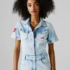 Tuta lunga in denim dalla vestibilità regolare Tuta lunga in denim dalla vestibilità regolare
