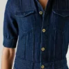 Tuta lunga in denim dalla vestibilità regolare Tuta lunga in denim dalla vestibilità regolare