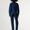 Tuta lunga in denim dalla vestibilità regolare Tuta lunga in denim dalla vestibilità regolare