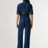 Tuta lunga in denim dalla vestibilità regolare Tuta lunga in denim dalla vestibilità regolare