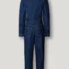 Tuta lunga in denim dalla vestibilità regolare Tuta lunga in denim dalla vestibilità regolare